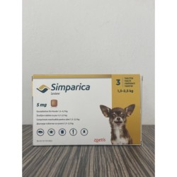 СИМПАРИКА 5 МГ. Х 1 табл. 1.3 - 2.5 КГ.